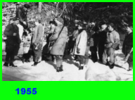 1955 - Rzeki, pierwszy z lewej A. Ostrwka