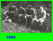 1960 - Myny, odpoczynek midzy pdzeniami - ach te bereciki - od prawej Jan Piwiski, Antoni Ostrwka
