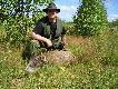 dzik pozyskany 13.07.2005 podchod strzal 15m 243win