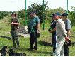 Prezes ko�a Kol. Leszek i obs�uga s�dziowska zawod�w
