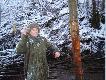 Ostatnie ci�cie - odci�cie stalowej linki od drzewa wymag�o troch� wysi�ku :)