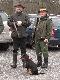 Pierwsze polowanie z Nik�. By�o to polowanie na ba�anty i drapie�niki. Z lewej forumowy ronin12 a z prawej by�y �owczy K� Ostoja.