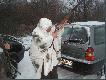 Zamaskowany g�siarz. 
Mr�wa, pelerynk� masz odjazdow�:-)))
