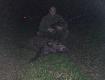 30.04.2014   g. 22:00  Stare Przyslowie Mowi.. Do Trzech Razy Sztuka. W Tym Przypadku Sie Sprawdzilo. Pojedyneczek Dwa Razy Gral Na Nosie Defiladujac Pod Ambona (miedzy krzaczkami widac dokladnie oczami w lunecie zaslaniaja liscie) Trzeci Raz Byl Dla Niego Ostatni. DB (waga 65kg) 2 sezonu.