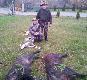 Pierwszy Hubertus w �yciu. Pierwszy miot stonowisko nr. 2 Strzelam -5- koz� w tym sezonie. Tata zostaje v-ce kr�lem strzelaj�c ody�ca 60 kg. Darz B�r.