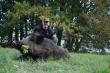 11.10.15 podczas wieczornego wyj�cia. Wylaz� mozolnie z trzcinowiska, popatrzy�, pos�ucha�, powietrzy� i przyj�� 11,2 grama. Rano na skupie 126 kg. Nazajutrz po preparacji szable tylko 18 cm, ale bardzo grube w obwodzie i pi�kne, przypalone fajki. Wst�pnie br�z :-)  