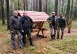 Planowana zamiana. Elementy poprzedniego zosta�y wykorzystane do budowy podsypu dla ba�ant�w. Miejsce cz�sto odwiedzane przez zwierzyn�. 