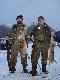 Blues Brothers(ods�ona druga) . Hubertus 2006 - strzelili�my sobie  z bratem po jednym ... zaj�czku :-)