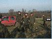 Kol. Pawka - z s�siedniego Hubertusa - upi�kszy� uroczysty pokot graj�c pi�knie sygna�y �owieckie 